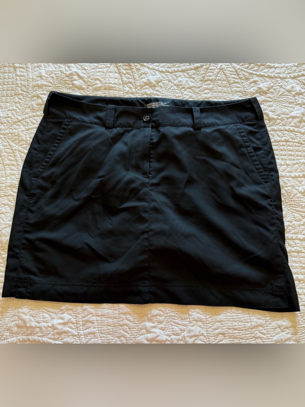 Nike Dri-fit Women's Tech Golf Skort Size 16 Black